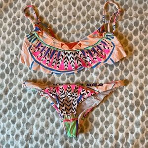 Mara Hoffman Swim Colorful Two Piece Bikini